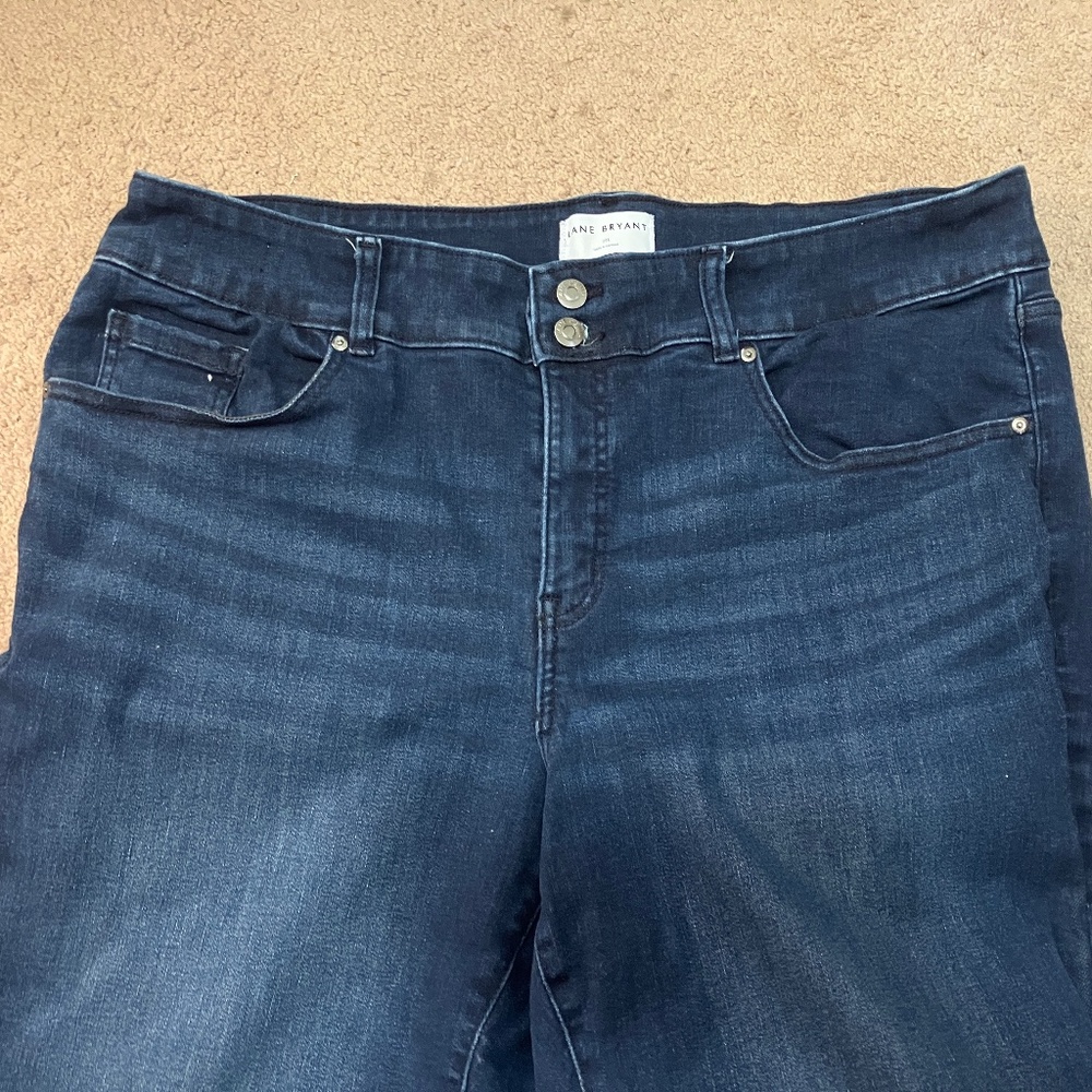 Lane Bryant tighter tummy waistband high-rise Straight leg Stretch Jeans 20L